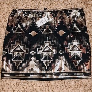 NWT Express Sequin Sparkle Mini Pencil Skirt